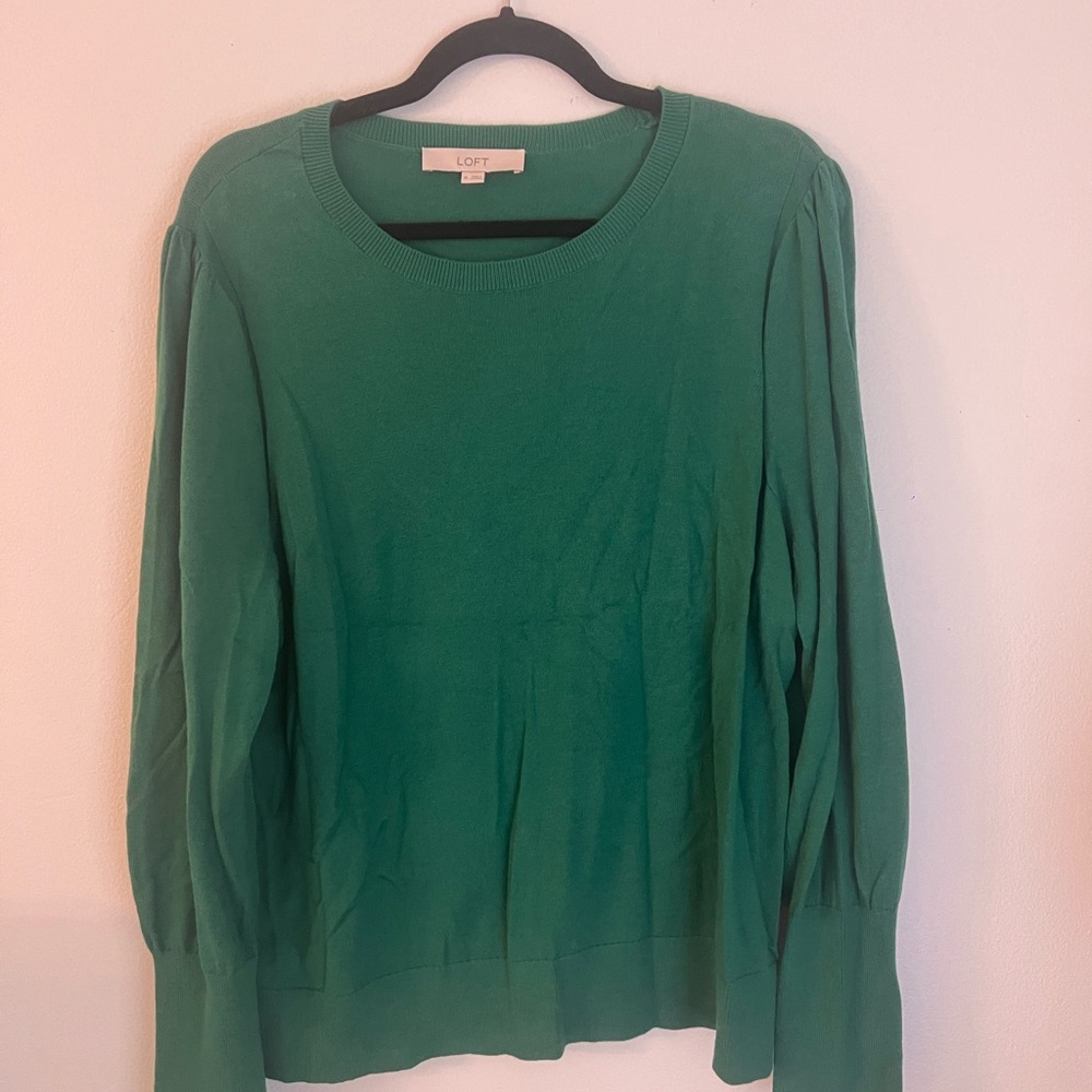 LOFT Vibrant Green Pullover